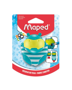 Apontador com Depósito Croc Croc Hipopótamo 1 Furo Maped