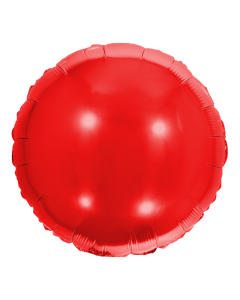 Balão Metalizado 18" 45cm Redondo Vermelho Make+