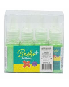 Bisnaga de Glitter 15g Verde Neon Make+ 12un