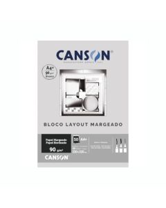 Bloco A4 Margeado Técnico 90g com 50 Folhas Canson