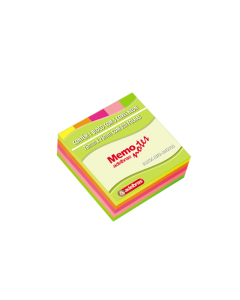 Bloco Adesivo 76mm x 76mm 5 Cores Neon Adelbras