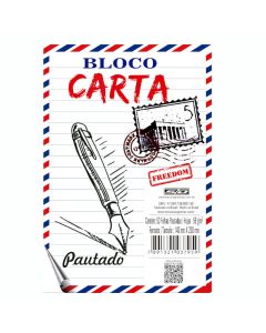 Bloco Carta Pautado c/50 fls Pequeno São Domingos