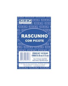 Bloco Rascunho 80mm x 115mm 80 fls com Picote São Domingos