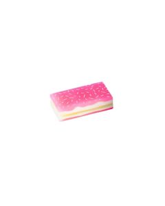 Borracha de Bolinho de Morango Rosa Tris 1 un