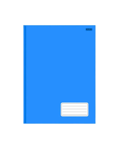 Caderno 1/4 Capa Dura Brochura 48 fls Azul Animativa