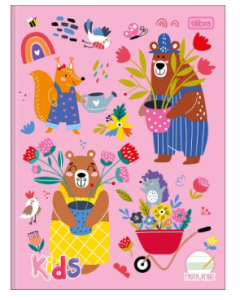 Caderno Brochura de Caligrafia Pauta Verde Tilibra Prata