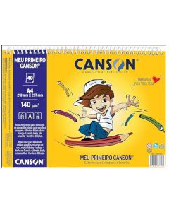Caderno Cartografia A4 Meu Primeiro Canson 40 folhas 140gr