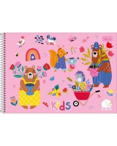 Caderno Espiral Capa Dura Meia Pauta F 40 fls Tilibra - Sortido