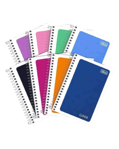 Kit 20 Cadernos Espiral 1/4 Capa Flexível Lunix 48 fls Tilibra