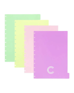 Caderno Inteligente Médio - Divisórias Pastel