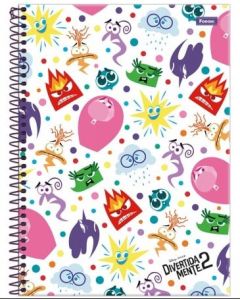 Caderno Universitário 10 Matérias Divertidamente 2 - 160 fls Foroni Branco