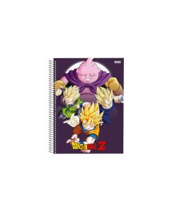 Caderno Universitário 10 Matérias Dragon Ball 160 Fls S.D Prata
