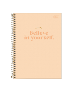 Caderno Universitário 10 Matérias Happy Laranja 160 fls Tilibra