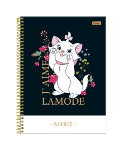 Caderno Universitário 10 Matérias Marie 160 fls Foroni Azul