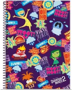 Caderno Universitário 1 Matéria Divertidamente 2 - 80 fls Foroni vm