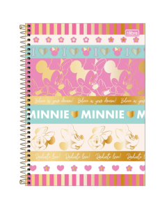 Caderno Universitário 1 Matéria Minnie 80 fls Tilibra AM