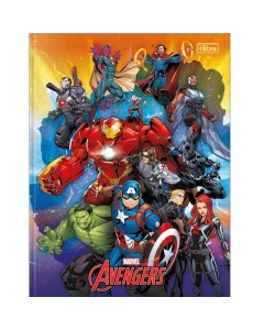 Caderno Universitário Brochura Avengers 80 fls Tilibra VM