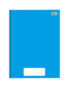 Caderno Universitário Brochura Capa Dura 96 fls D+ Azul Tilibra