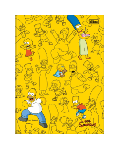 Caderno Universitário Brochura Simpsons 80 fls Tilibra AM