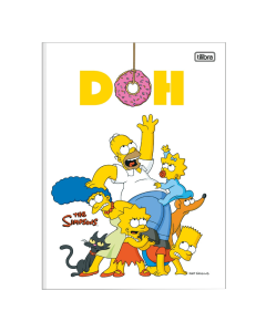 Caderno Universitário Brochura Simpsons 80 fls Tilibra BR