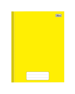 Caderno Universitário Brochura Capa Dura 48 fls D+ Amarelo Tilibra