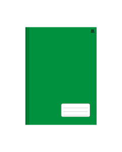 Caderno Universitário Capa Dura Brochura 48 fls Verde Animativa