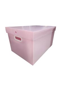 Caixa Organizadora Grande Rosa Pastel Golden Kraft