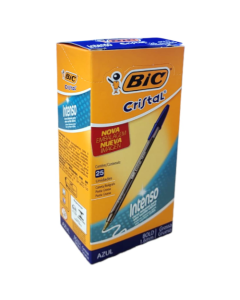 Caneta Esferográfica Bic Cristal 1.6 mm Azul Caixa c/25 Un