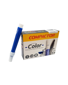 Caneta Hidrográfica Compactor Color Azul CX c/ 12 un