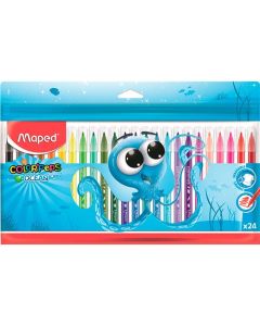 Caneta Hidrográfica Ocean Polvo 24 Cores Maped