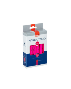 Marca Texto Gel Rosa BRW CX c/12 un
