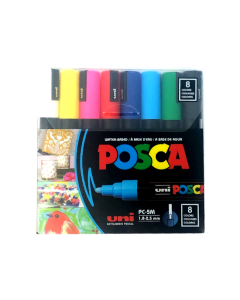 Caneta Posca PC-5M 8 Cores Uni-ball