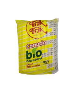 Canudo Milk Shake Trik Trik - Pt c/250 Un