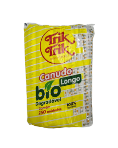 Canudo Vitamina Longo Trik Trik - Pt c/250 Un