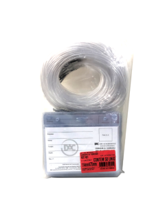 Capa Transparente para Crachá com Cordão 114m x 75mm DAC Pacote c/50 un