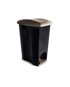 Cesto de Lixo E-Black c/Pedal 30 Litros Plasutil Ref:3496