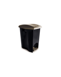 Cesto de Lixo E-Black c/Pedal 7 Litros Plasutil Ref:3494