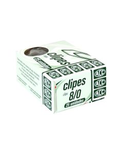 Clipes Galvanizado 8/0 ACC CX 25 un