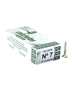 Colchete Metálico Nº 7 ACC CX 72 un