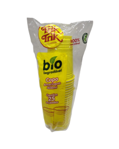 Copo Americano 400 Ml Amarelo Trik Trik - 25 Un