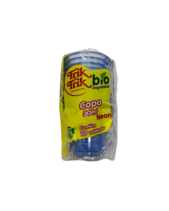 Copo Crystal 30 Ml Neon Azul Trik Trik - 10 Un