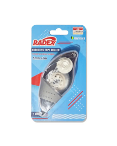 Corretivo em Fita 5mm x 6m Tape Roller Radex