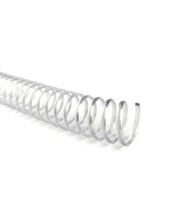 Espiral Plástico 17mm Transparente Mares 1 un