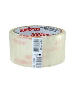 Fita Adesiva Cristal 48mm x 40m Polipropileno Adelbras