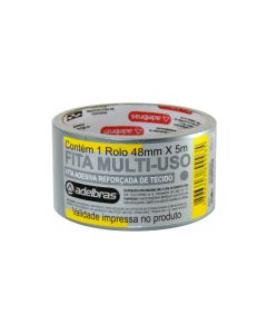 Fita Adesiva Multi-Uso Silver Tape 48mm x 5m Prata Adelbras