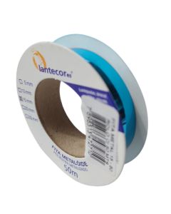 Fita Metaloide 15mm x 50m Azul Claro Lantecor