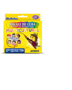 Giz de Cera Multicultural 12 Cores Acrilex