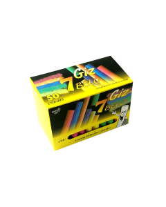 Giz Escolar Plastificado Colorido Sete Belo caixa c/ 50 un