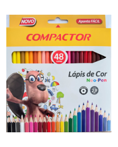 Lápis de Cor 48 Cores Neo-Pen Compactor