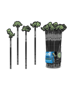 Lapis Preto HB Dinoglow Cis PT c/ 24 un